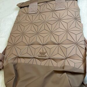 Adidas Beige dusty pink 3D Pattern Backpack brand new with tag
